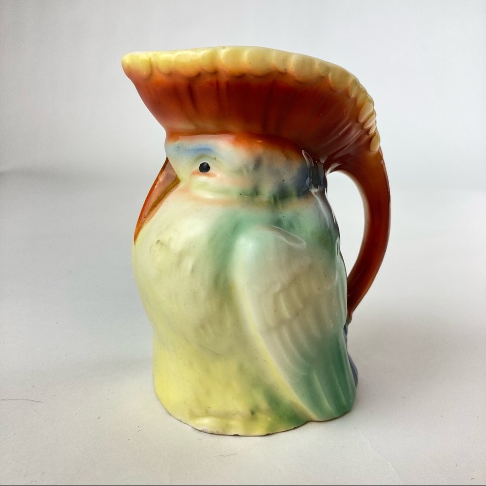 Antique Czechoslovakian kingfisher Creamer